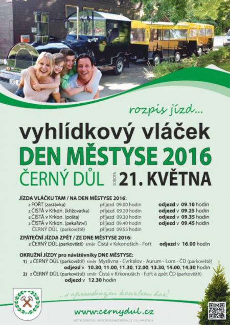 Den městyse 2016 - Jízdní řád vláček