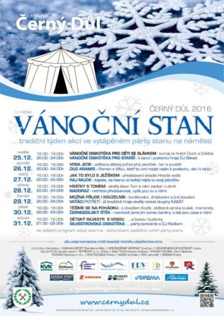 Vánoční stan Černý Důl 2016